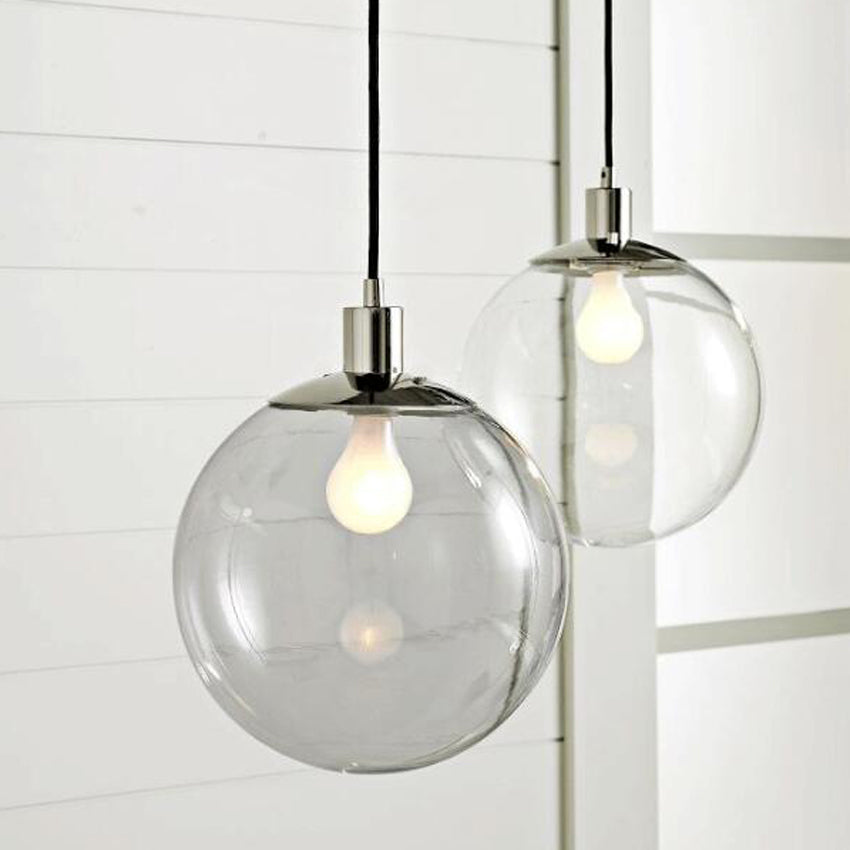 Modern brief glass ball Suspension lamp