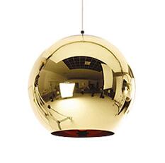 Ball Pendant Lights Copper Color Globe Lamp