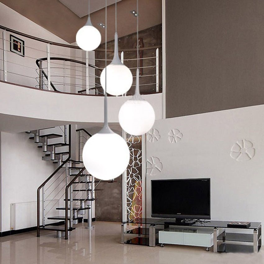 Modern white Glass Shade  Lights