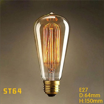 Vintage Edison Bulb E27 220V Retro Lamp